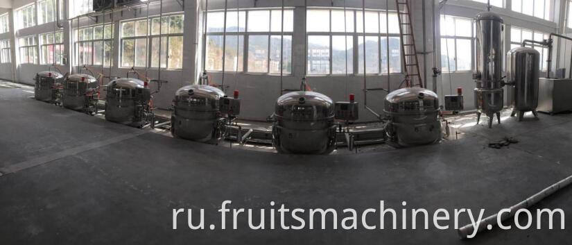 Industrial Vacuum dip Sugar Pot candied / pickles production line